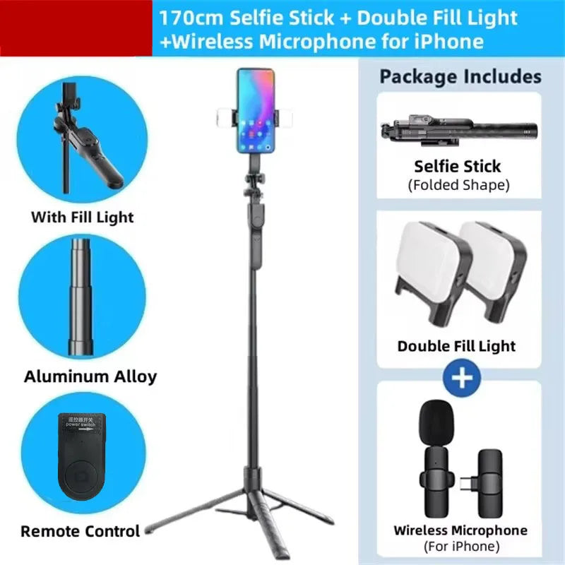 Tripod Selfie Stick Foldable Stand
